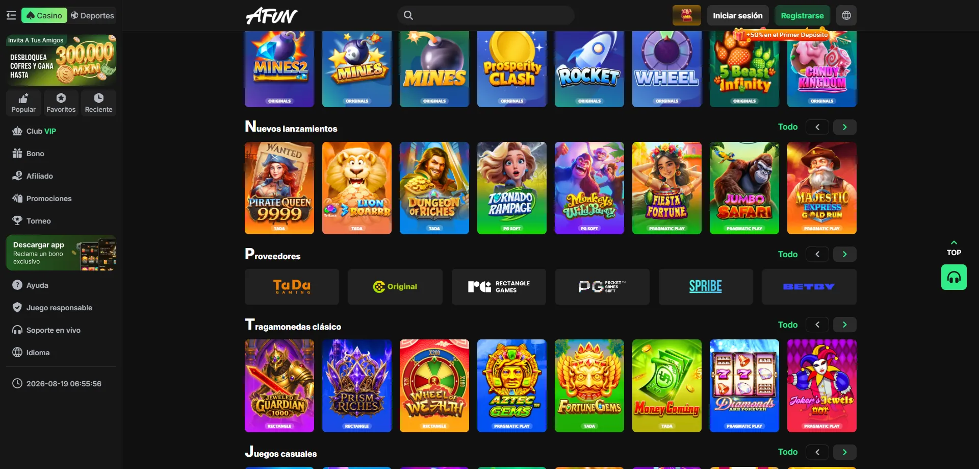 The Great Pigsby Megaways en AFUN Casino — tragamoneda con giros gratis