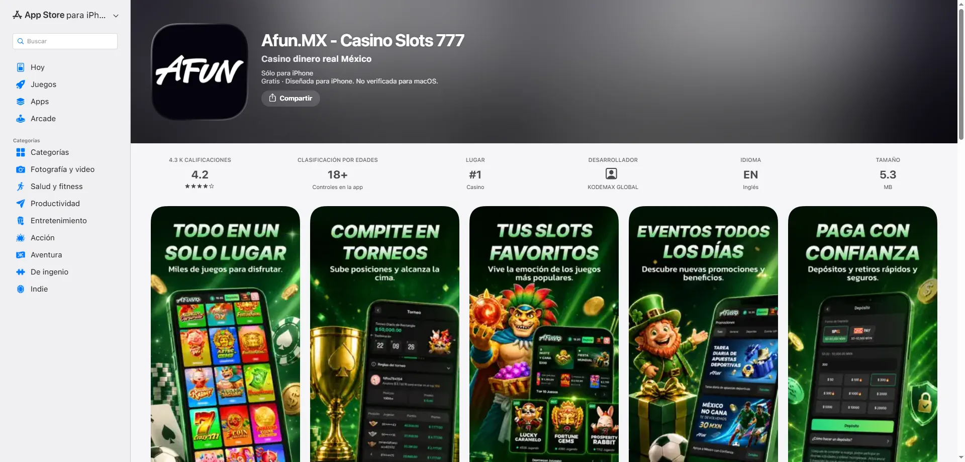 Descarga la app móvil de AFUN Casino para Android e iOS