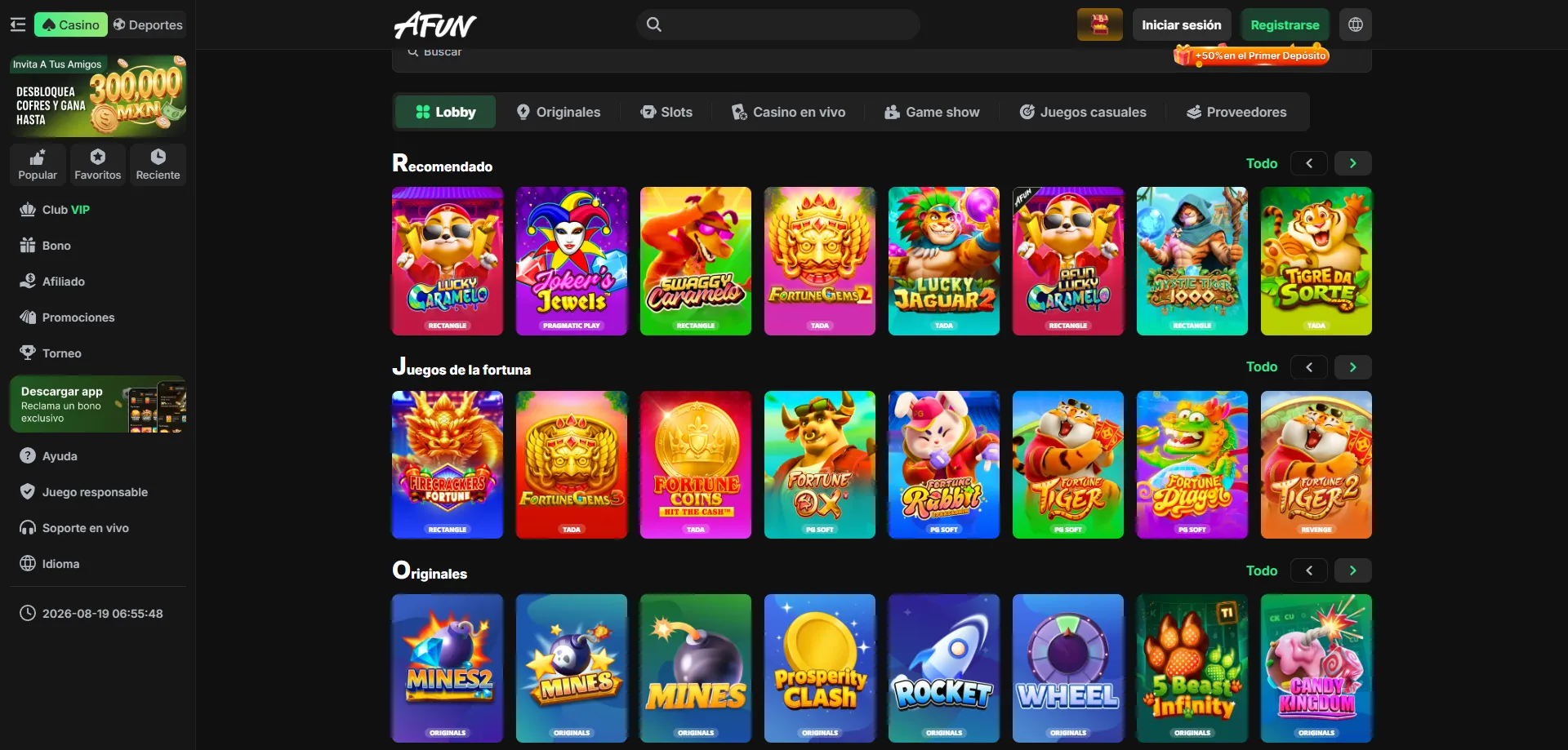 Tragamonedas en AFUN Casino — juegos populares con grandes premios